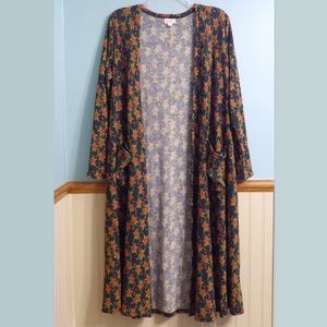 LuLaRoe Sarah floral cardigan M